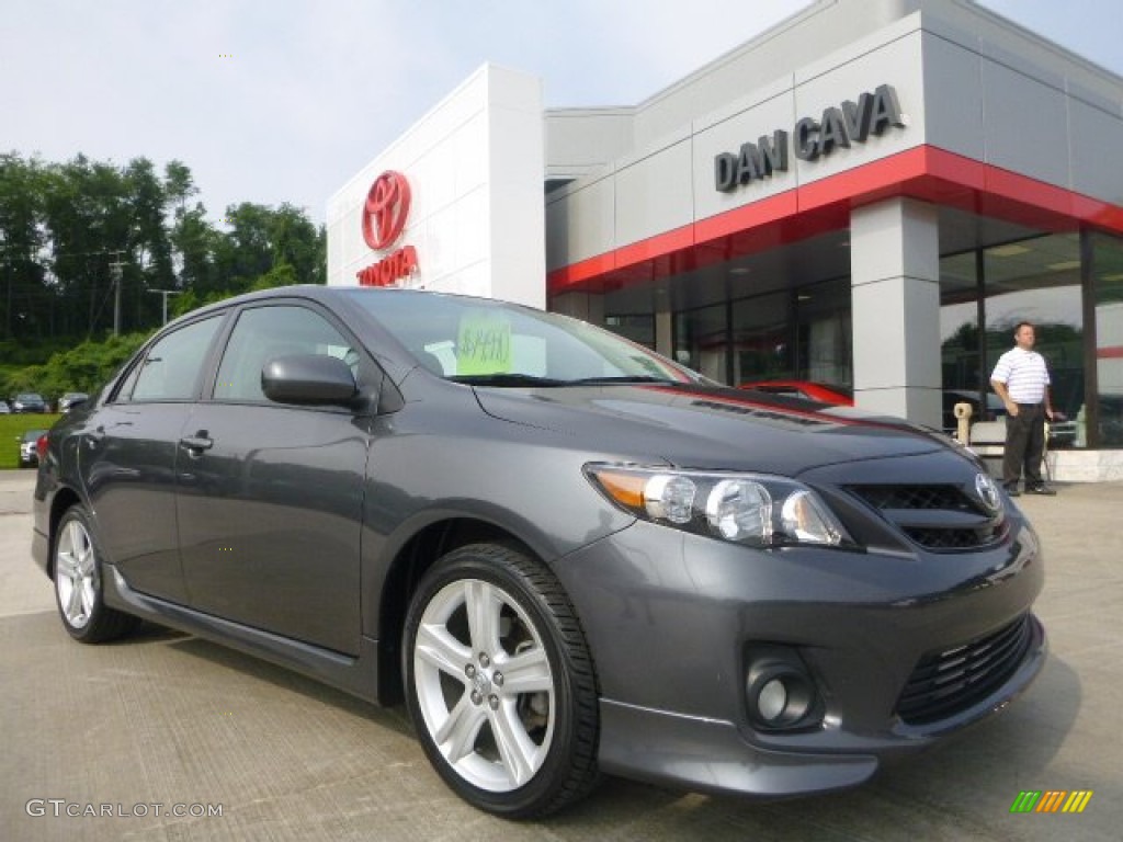 2013 Corolla S - Magnetic Gray Metallic / Dark Charcoal photo #1