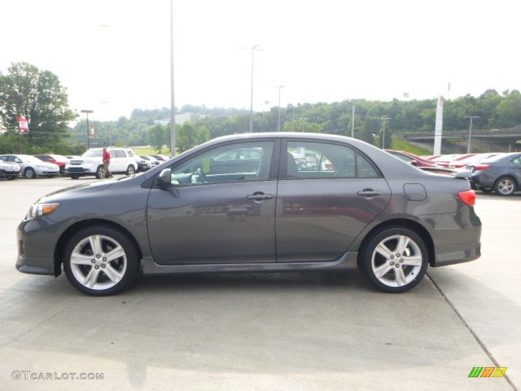 2013 Corolla S - Magnetic Gray Metallic / Dark Charcoal photo #7