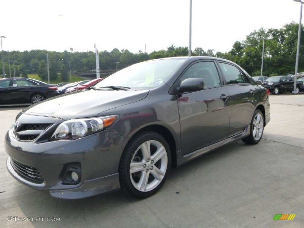 2013 Corolla S - Magnetic Gray Metallic / Dark Charcoal photo #8