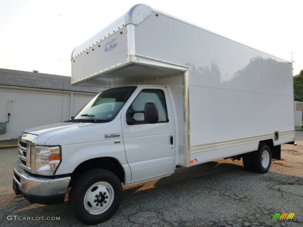 Oxford White 2016 Ford E-Series Van E350 Cutaway Commercial Moving Truck Exterior Photo #105284525