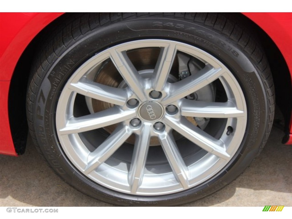 2015 A5 Premium Plus quattro Coupe - Brilliant Red / Velvet Beige photo #4