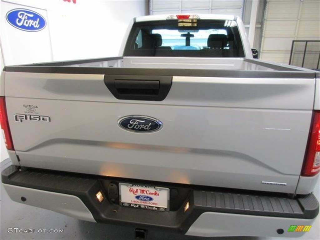 2015 F150 XL Regular Cab - Ingot Silver Metallic / Medium Earth Gray photo #6