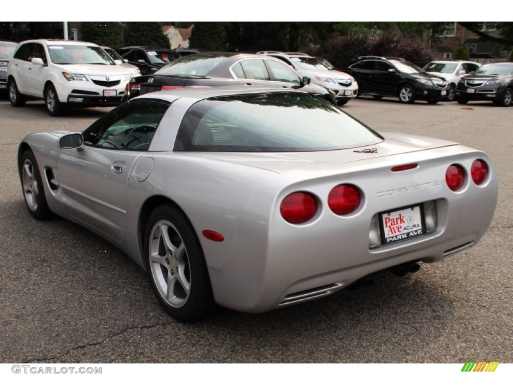 2000 Corvette Coupe - Sebring Silver Metallic / Black photo #5
