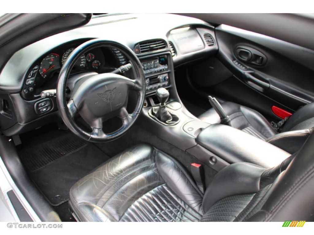 2000 Corvette Coupe - Sebring Silver Metallic / Black photo #11