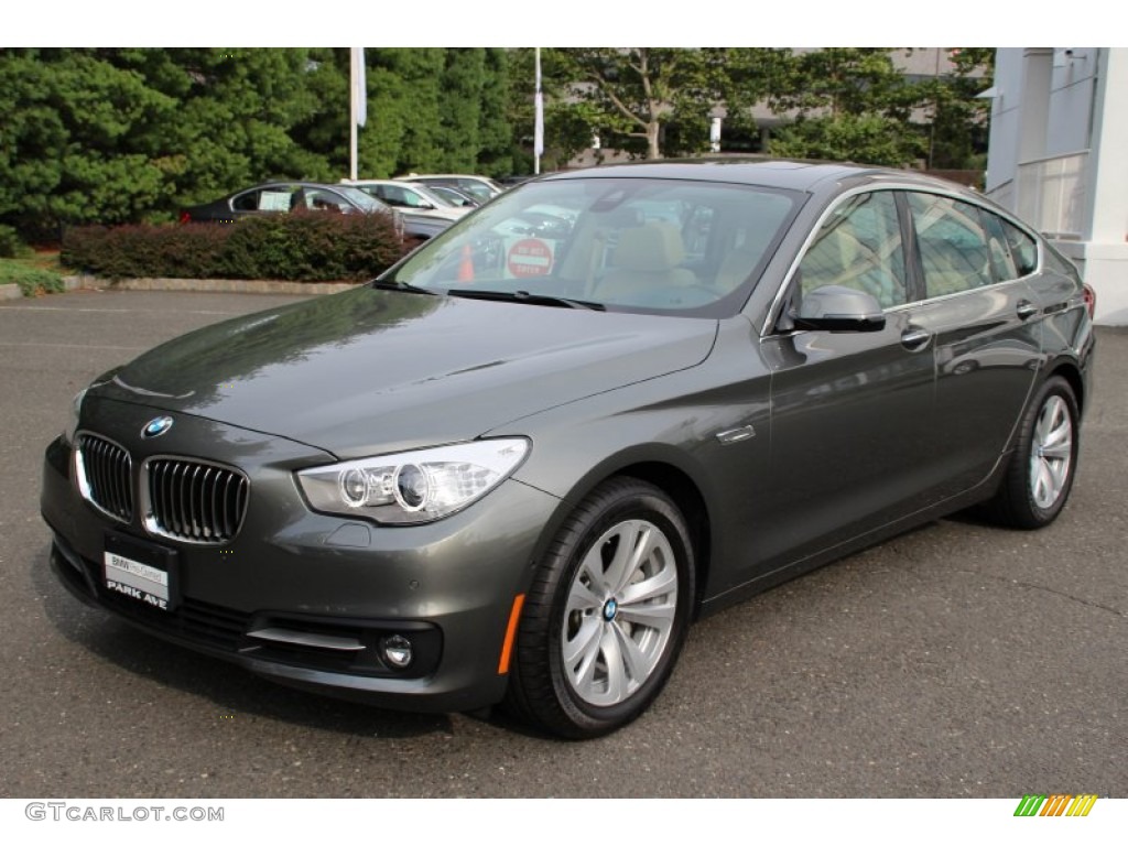 2015 5 Series 535i xDrive Gran Turismo - Callisto Grey Metallic / Venetian Beige photo #7