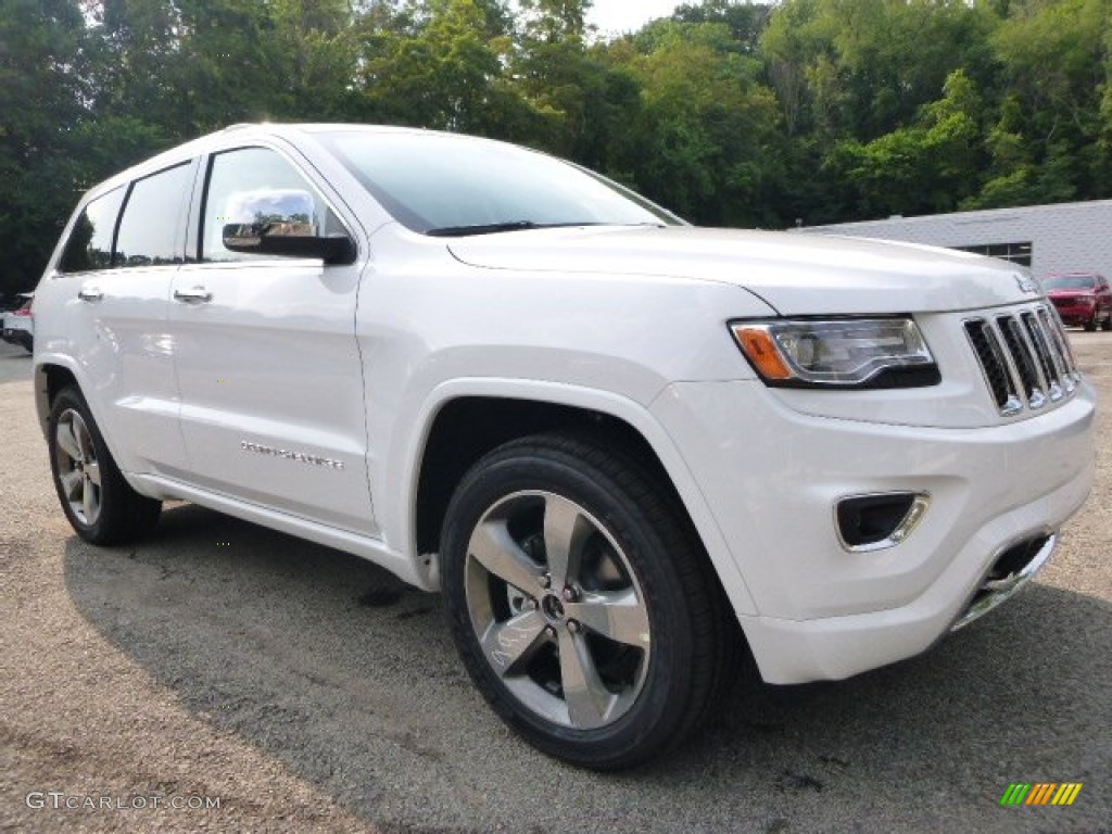 Bright White 2015 Jeep Grand Cherokee Overland 4x4 Exterior Photo #105290291