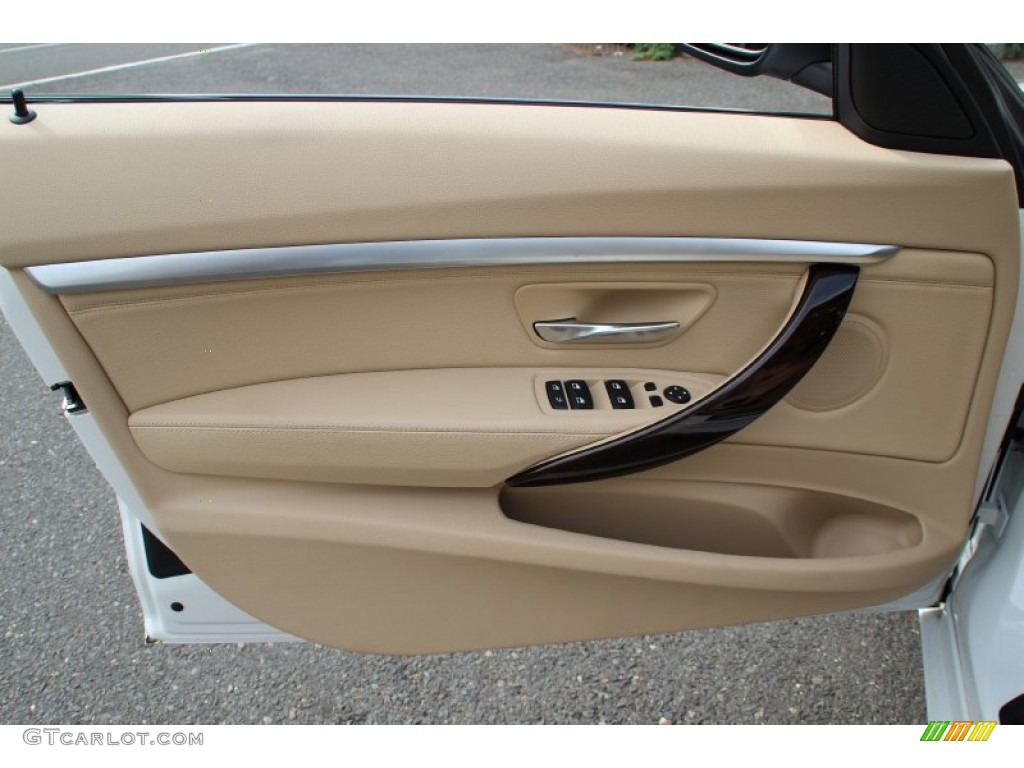 2015 BMW 3 Series 328i xDrive Gran Turismo Venetian Beige Door Panel Photo #105292418