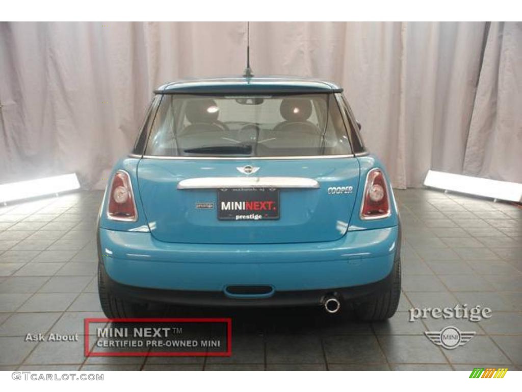 2008 Cooper Hardtop - Oxygen Blue / Lounge Carbon Black photo #2