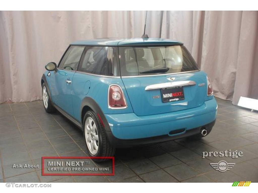 2008 Cooper Hardtop - Oxygen Blue / Lounge Carbon Black photo #3