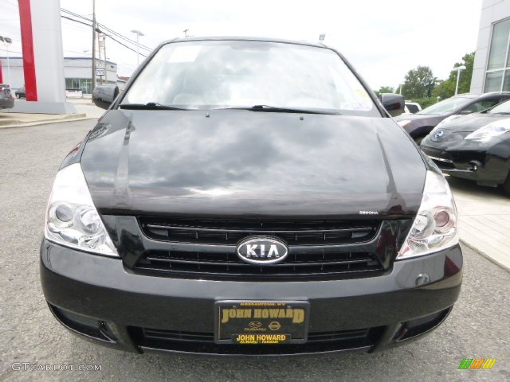 2010 Sedona LX - Midnight Black / Beige photo #10