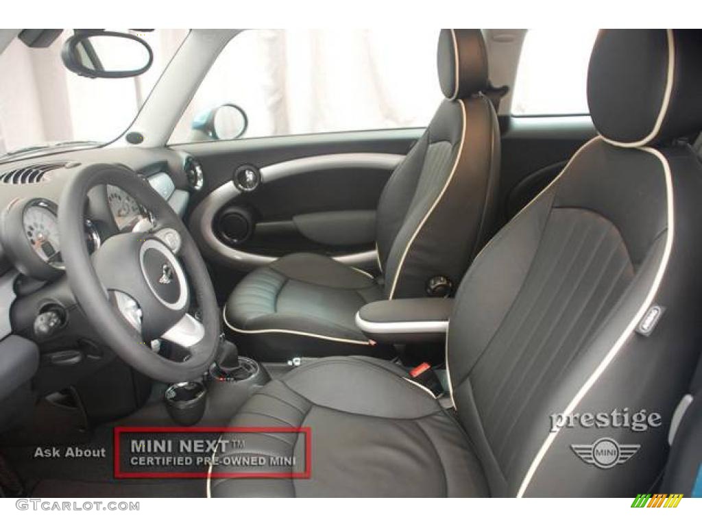 2008 Cooper Hardtop - Oxygen Blue / Lounge Carbon Black photo #10