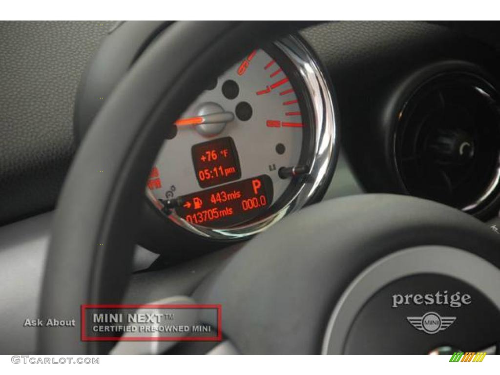 2008 Cooper Hardtop - Oxygen Blue / Lounge Carbon Black photo #14