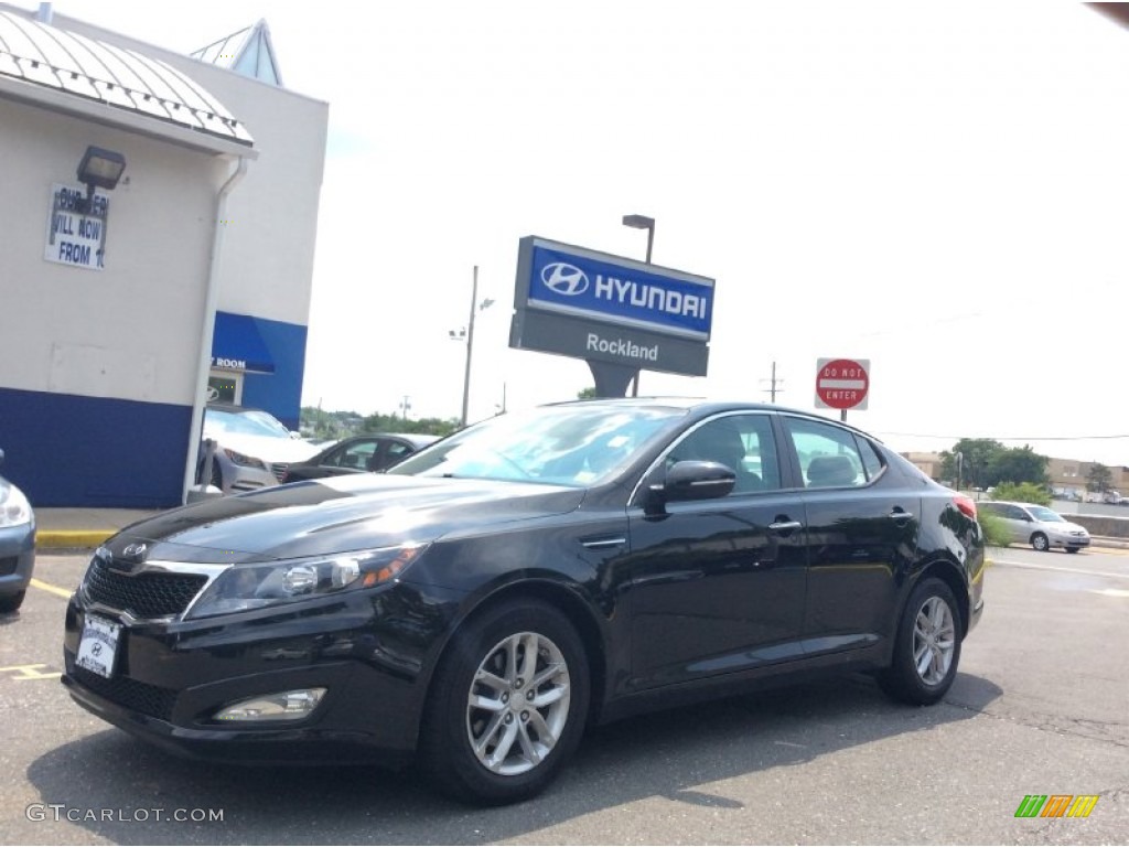 2012 Optima LX - Ebony Black / Gray photo #1