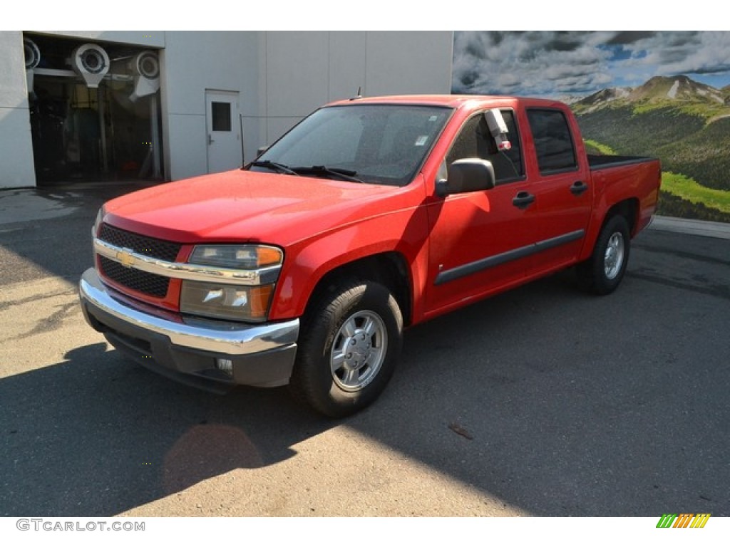 Victory Red 2008 Chevrolet Colorado LT Crew Cab Exterior Photo #105294587