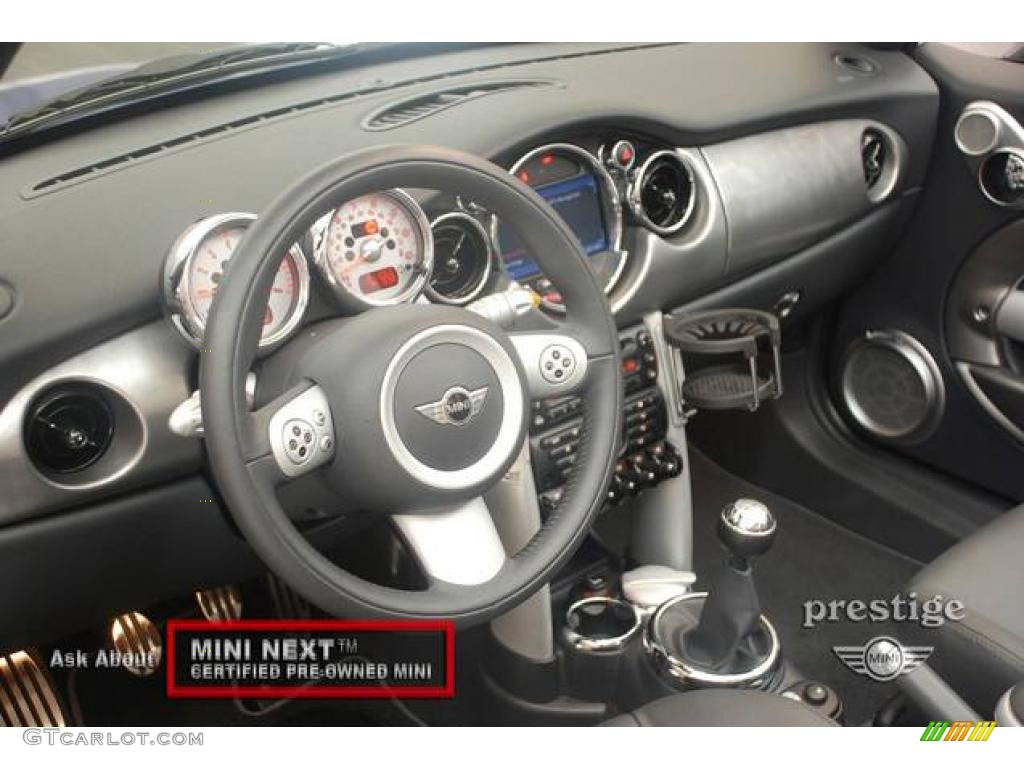 2008 Cooper S Convertible - Lightning Blue Metallic / Panther Black photo #14