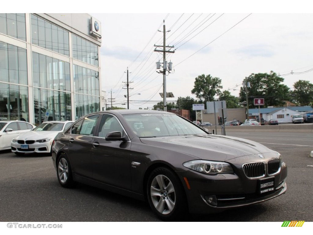2012 5 Series 528i xDrive Sedan - Mojave Brown Metallic / Venetian Beige photo #1