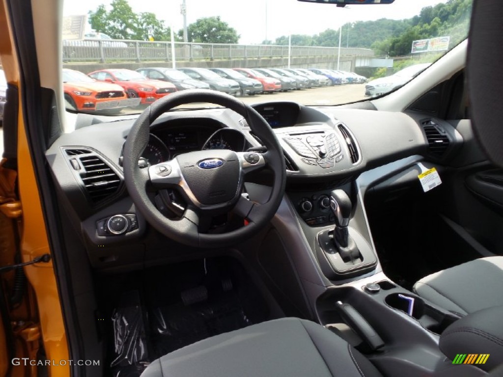 Charcoal Black Interior 2016 Ford Escape SE 4WD Photo #105299130