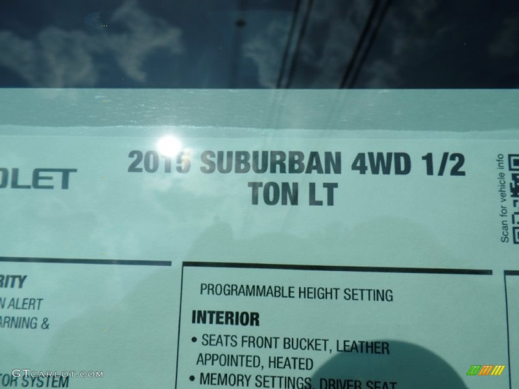2015 Suburban LT 4WD - Silver Ice Metallic / Jet Black photo #88