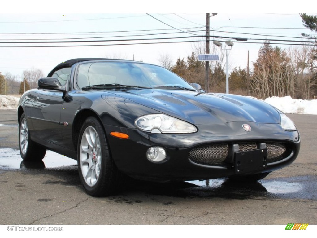 Anthracite Metallic 2002 Jaguar XK XK8 Convertible Exterior Photo #105301875