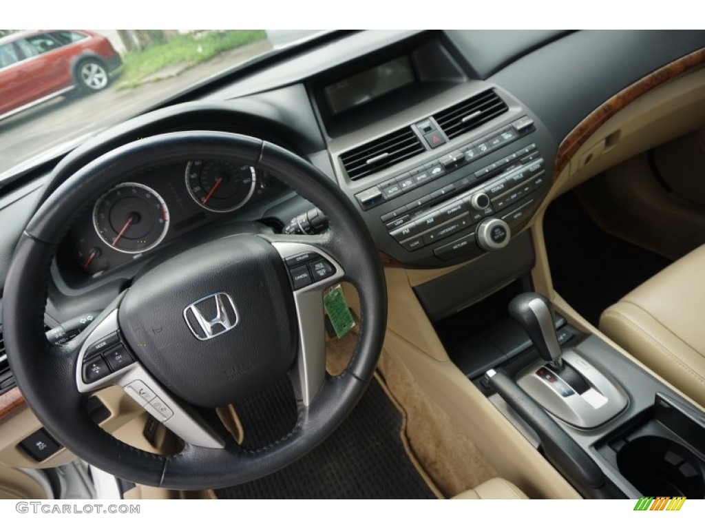 2012 Honda Accord EX-L Sedan Ivory Dashboard Photo #105302315