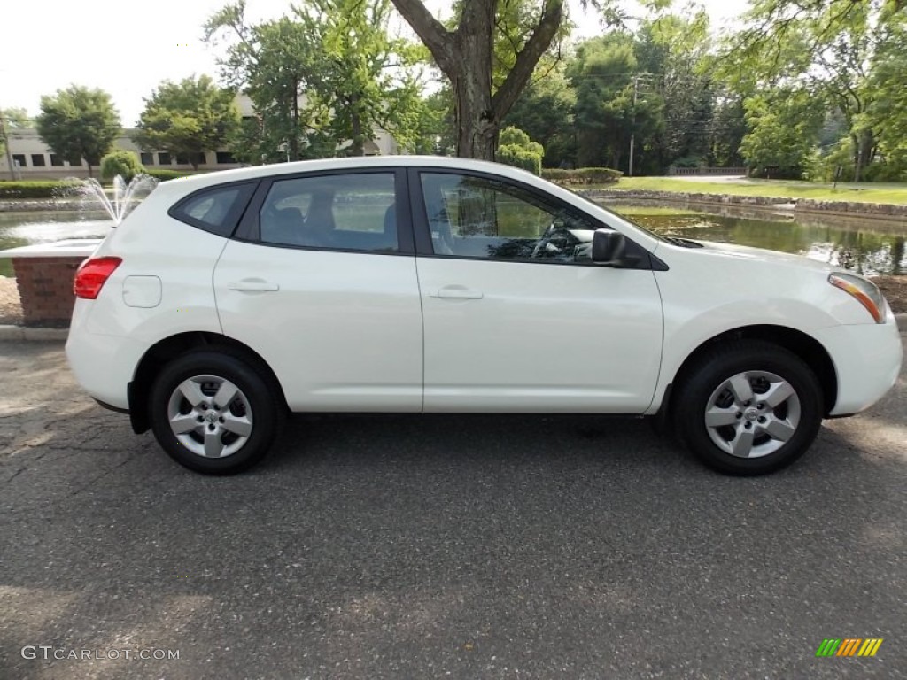 2008 Rogue S AWD - Phantom White Pearl / Black/Red photo #6
