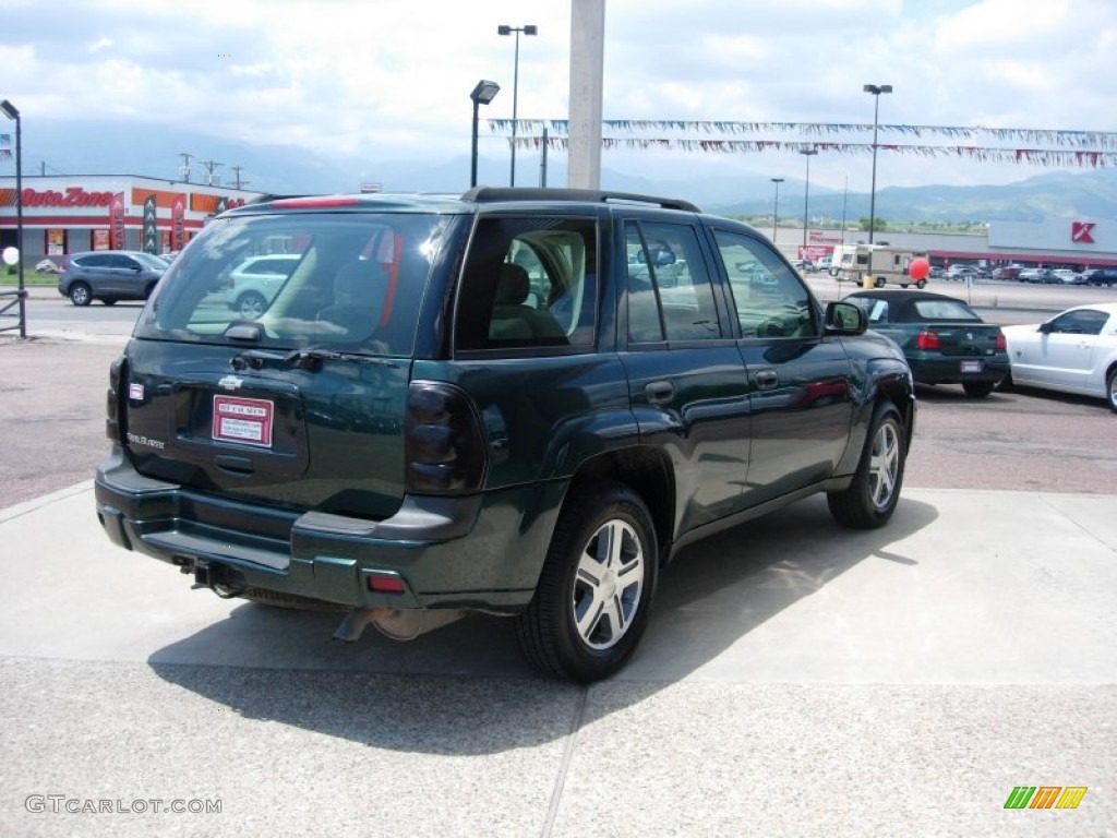 2005 TrailBlazer LS 4x4 - Emerald Jewel Green Metallic / Light Gray photo #5