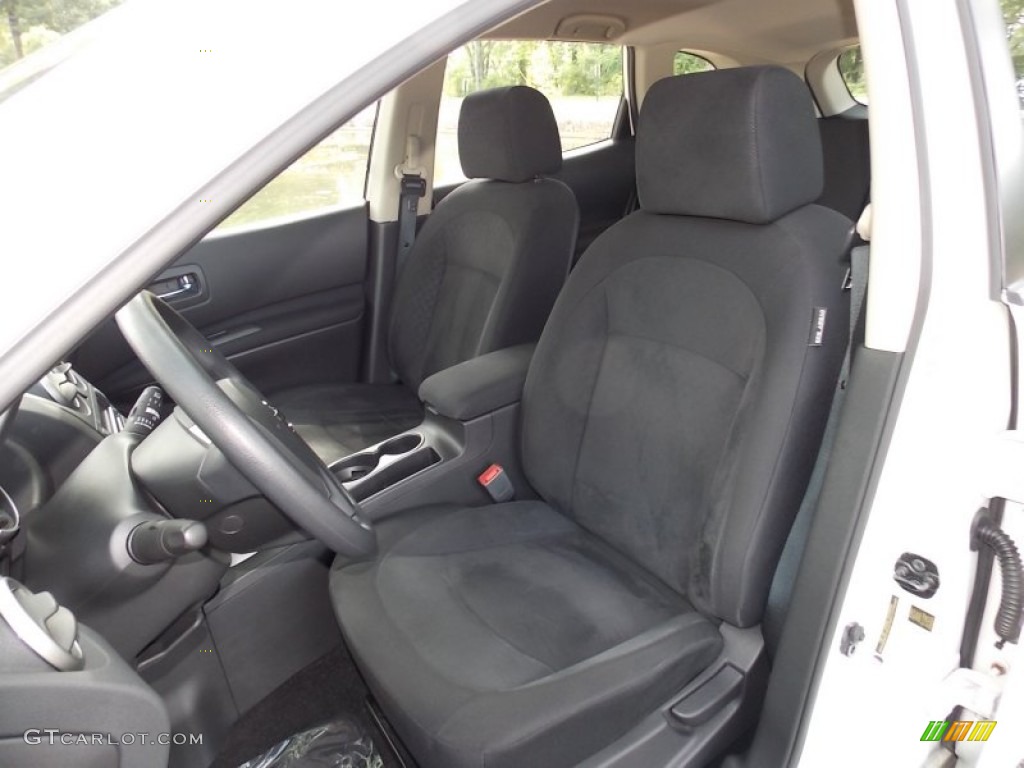 2008 Rogue S AWD - Phantom White Pearl / Black/Red photo #11