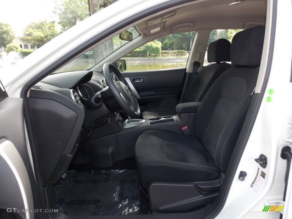 2008 Rogue S AWD - Phantom White Pearl / Black/Red photo #12
