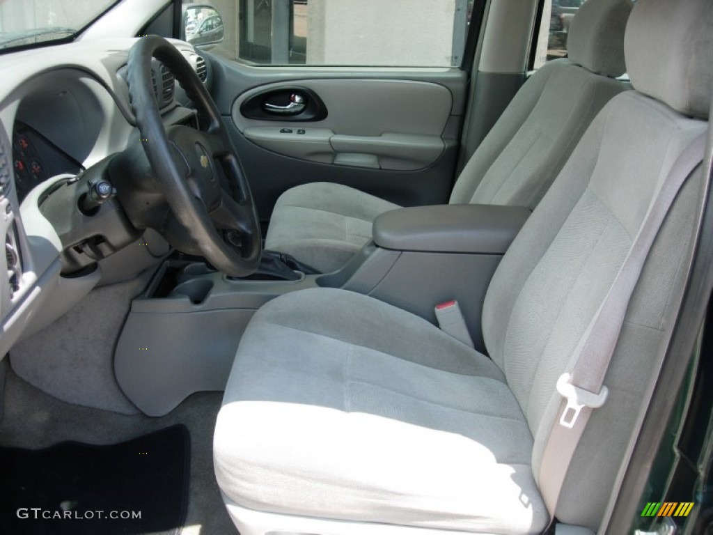 2005 TrailBlazer LS 4x4 - Emerald Jewel Green Metallic / Light Gray photo #10