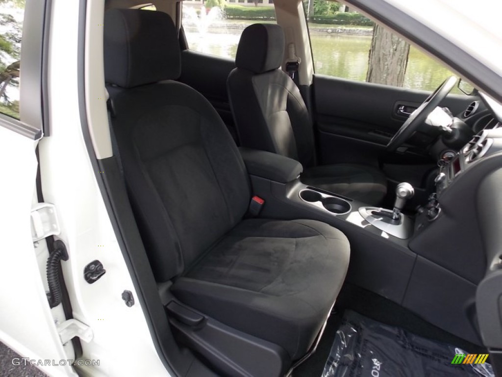 2008 Rogue S AWD - Phantom White Pearl / Black/Red photo #18
