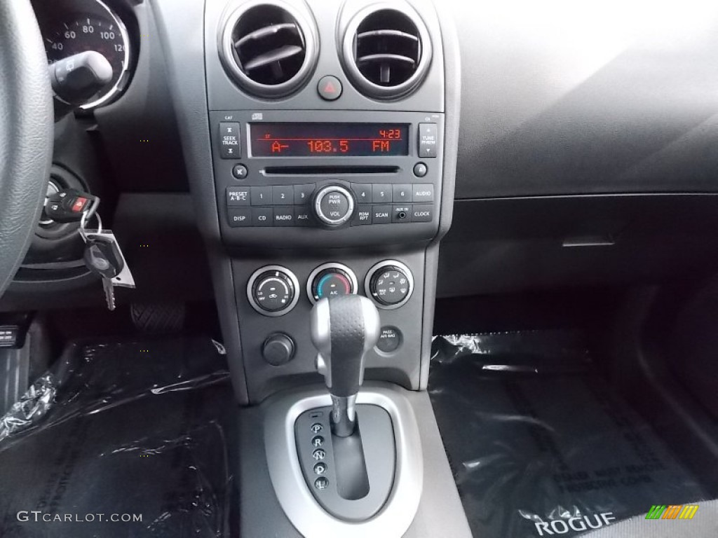 2008 Rogue S AWD - Phantom White Pearl / Black/Red photo #25