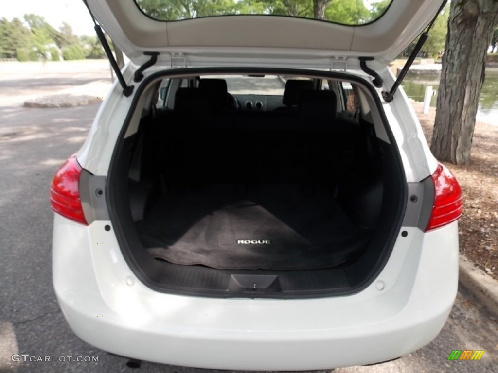 2008 Rogue S AWD - Phantom White Pearl / Black/Red photo #27