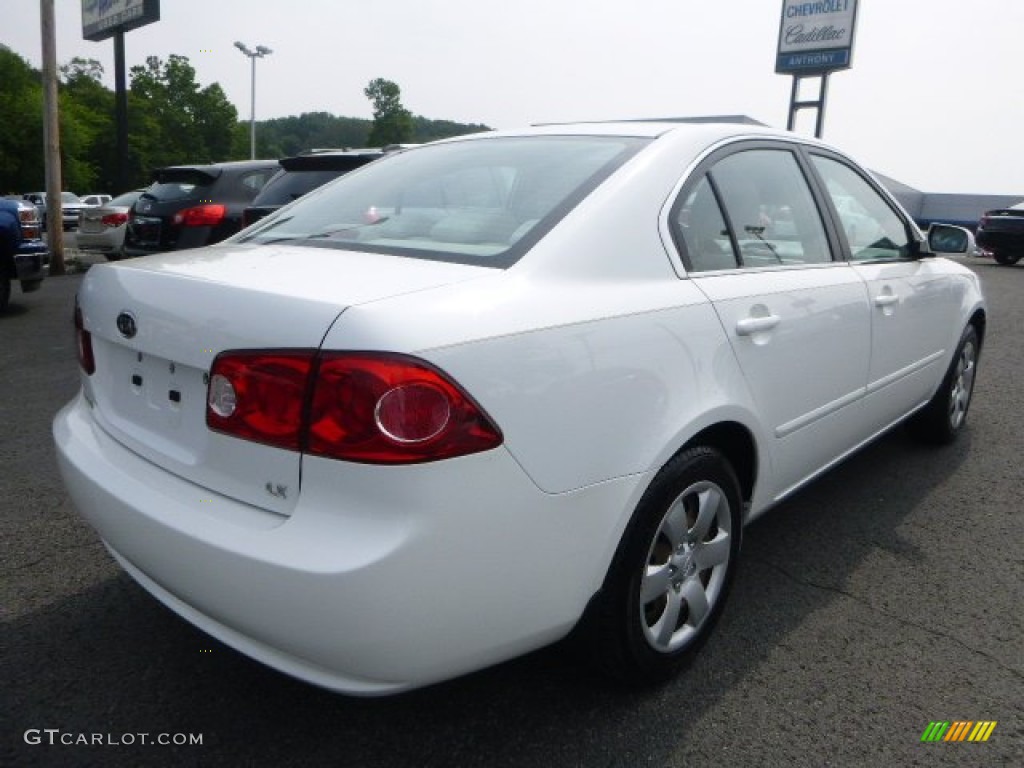 2008 Optima LX - Clear White / Beige photo #4
