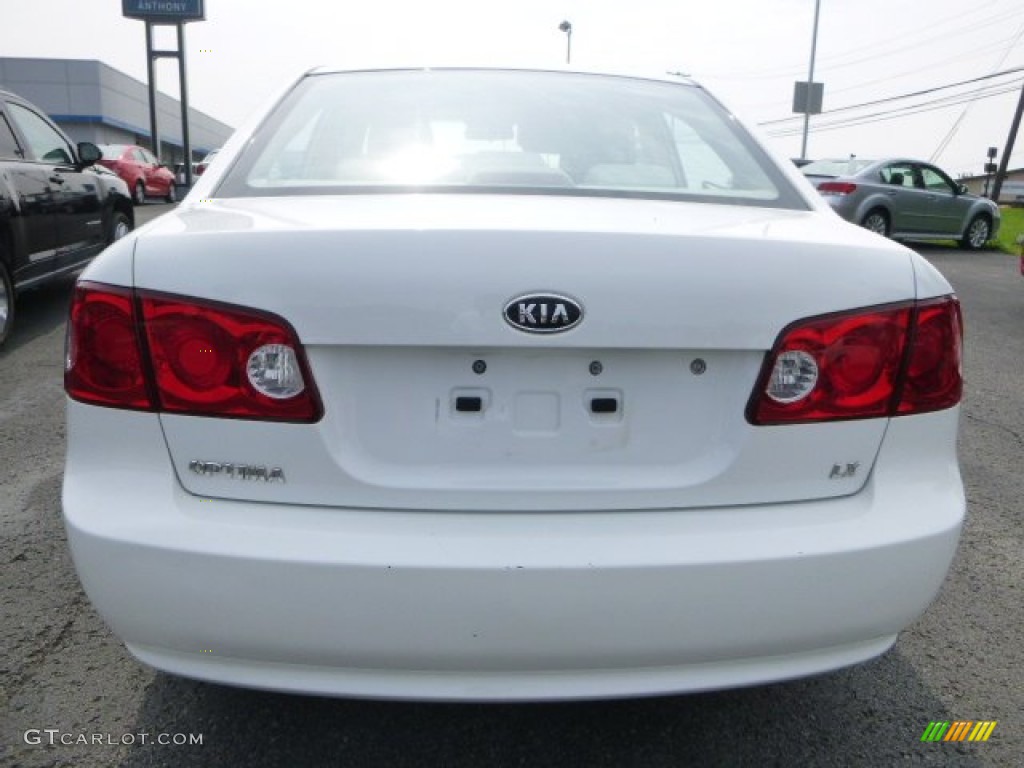 2008 Optima LX - Clear White / Beige photo #5