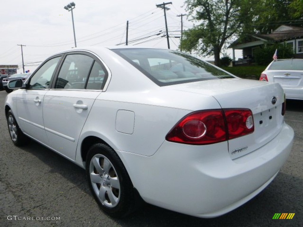 2008 Optima LX - Clear White / Beige photo #6