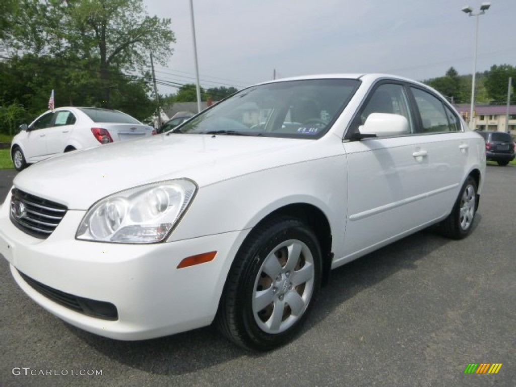 2008 Optima LX - Clear White / Beige photo #7