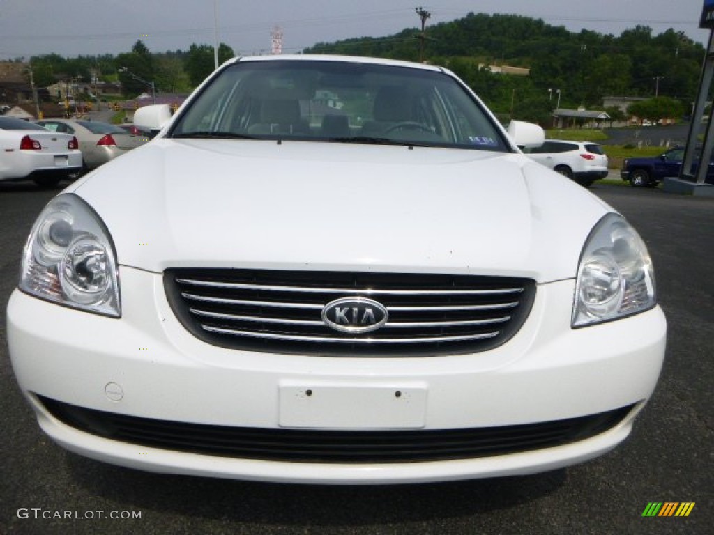 2008 Optima LX - Clear White / Beige photo #8