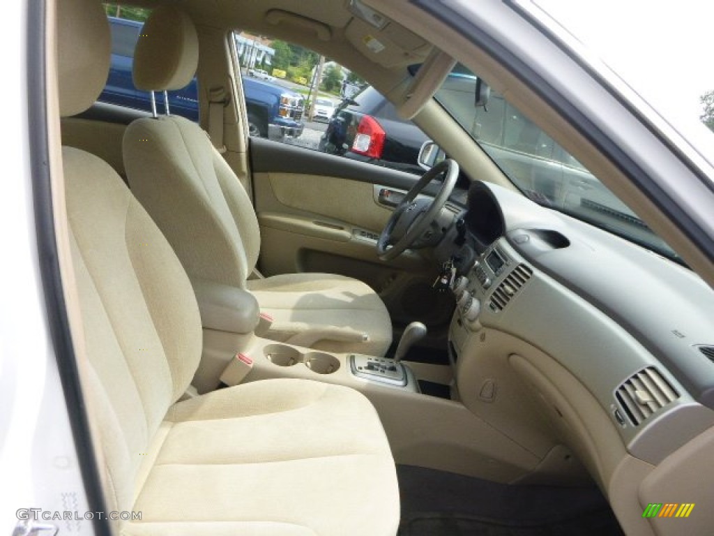 2008 Optima LX - Clear White / Beige photo #9
