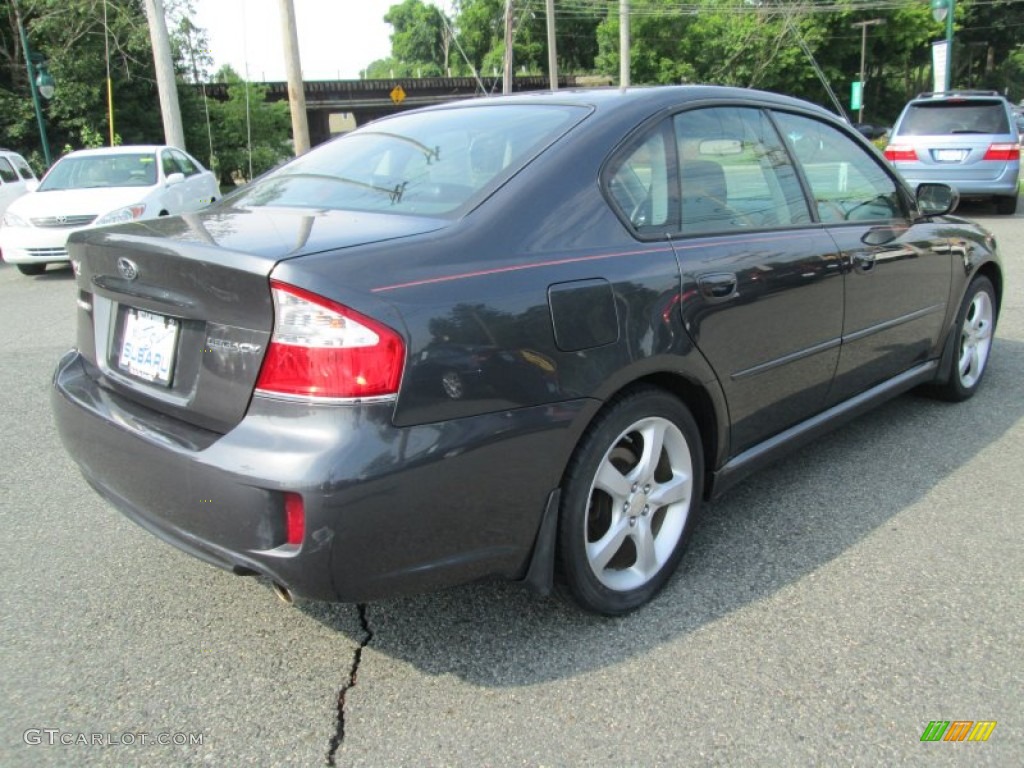 2009 Legacy 2.5i Limited Sedan - Quartz Silver Metallic / Off Black photo #6