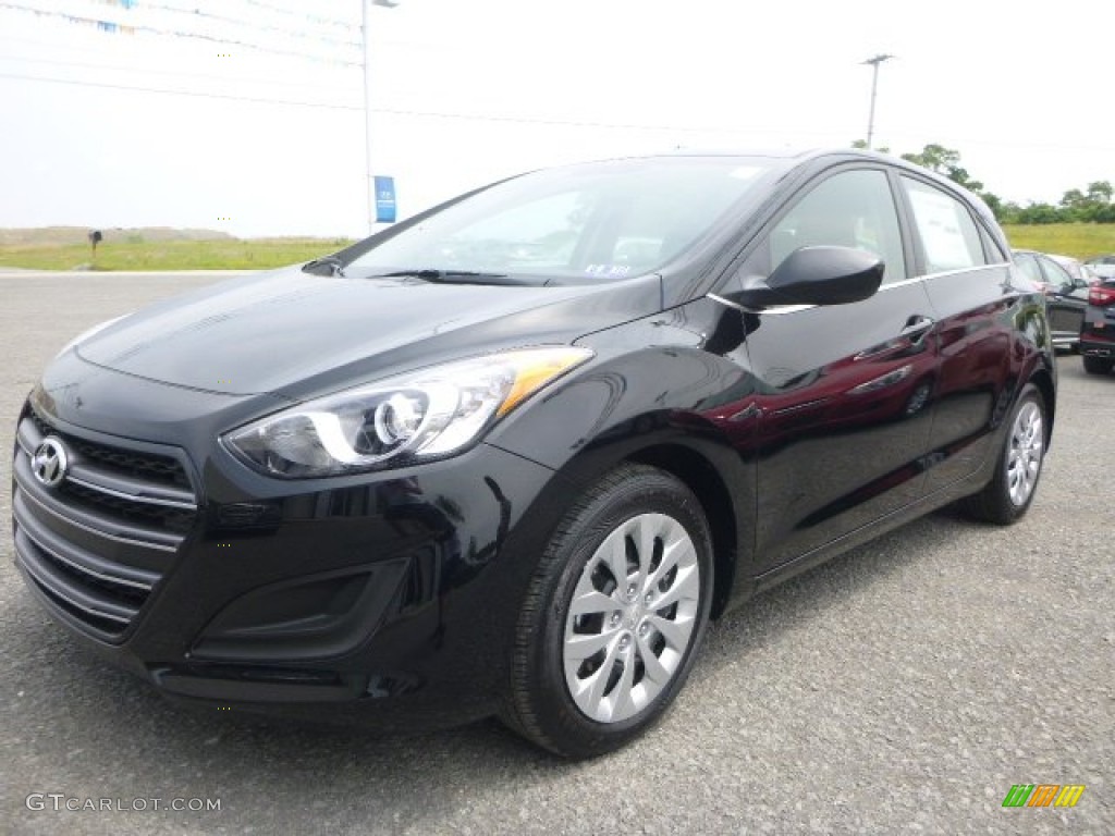 Black Noir Pearl 2016 Hyundai Elantra GT Standard Elantra GT Model Exterior Photo #105309278