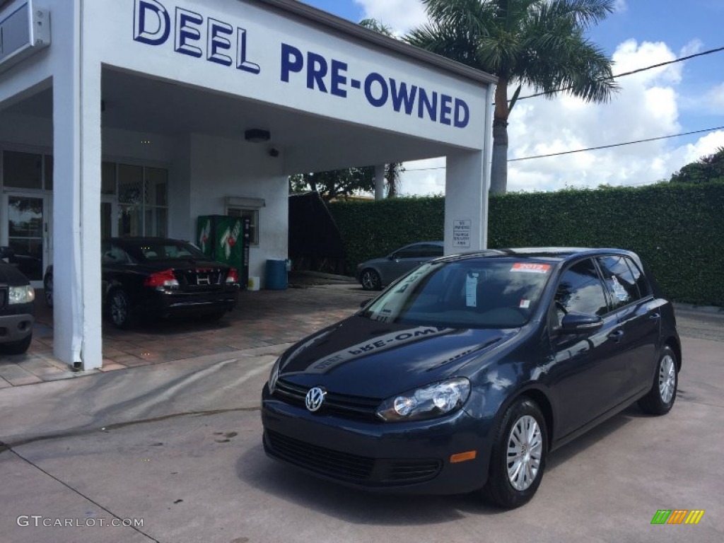 2012 Golf 4 Door - Blue Graphite Metallic / Titan Black photo #1