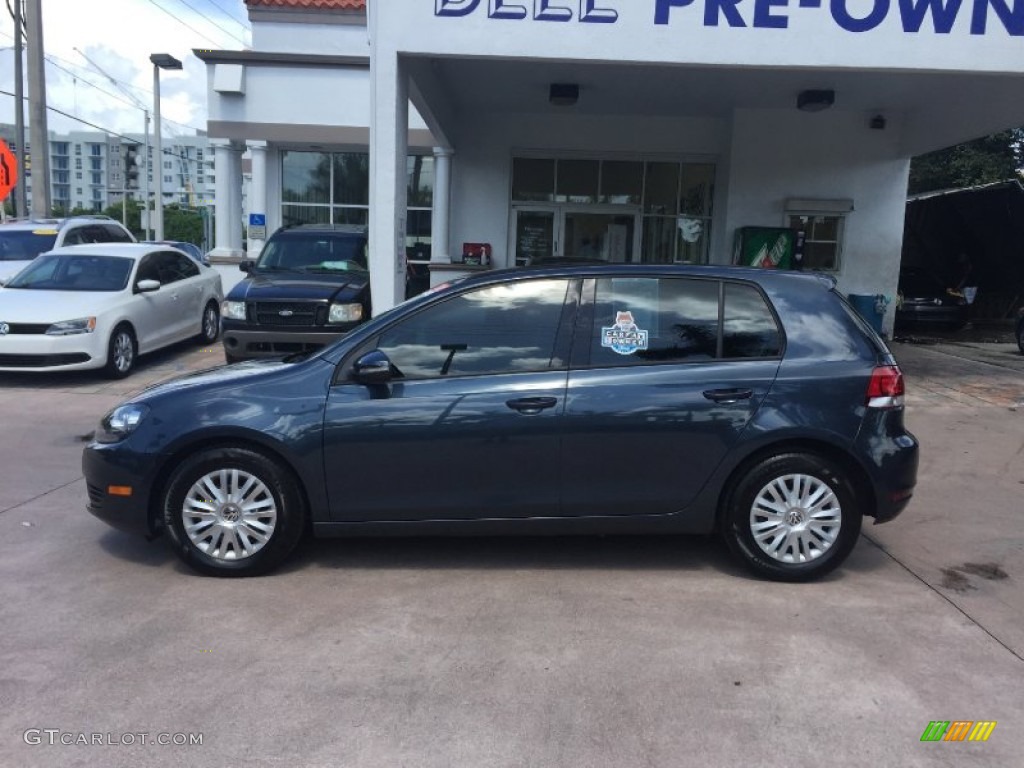 2012 Golf 4 Door - Blue Graphite Metallic / Titan Black photo #2