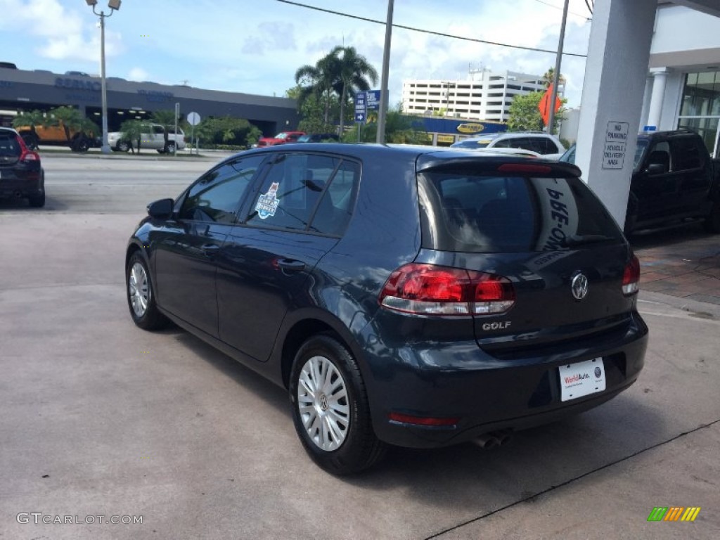 2012 Golf 4 Door - Blue Graphite Metallic / Titan Black photo #3