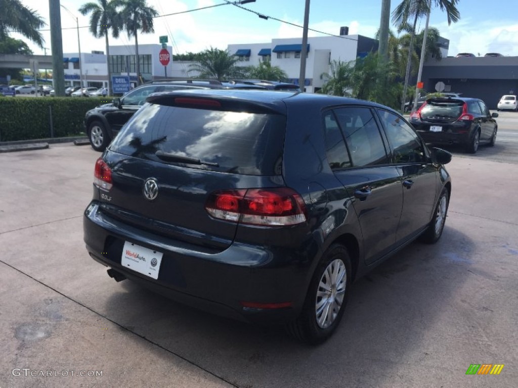 2012 Golf 4 Door - Blue Graphite Metallic / Titan Black photo #5