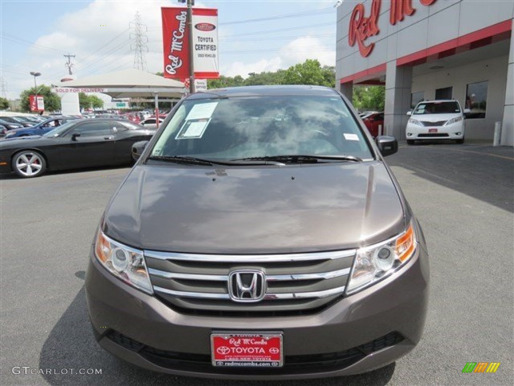 2013 Odyssey EX-L - Smokey Topaz Metallic / Gray photo #2