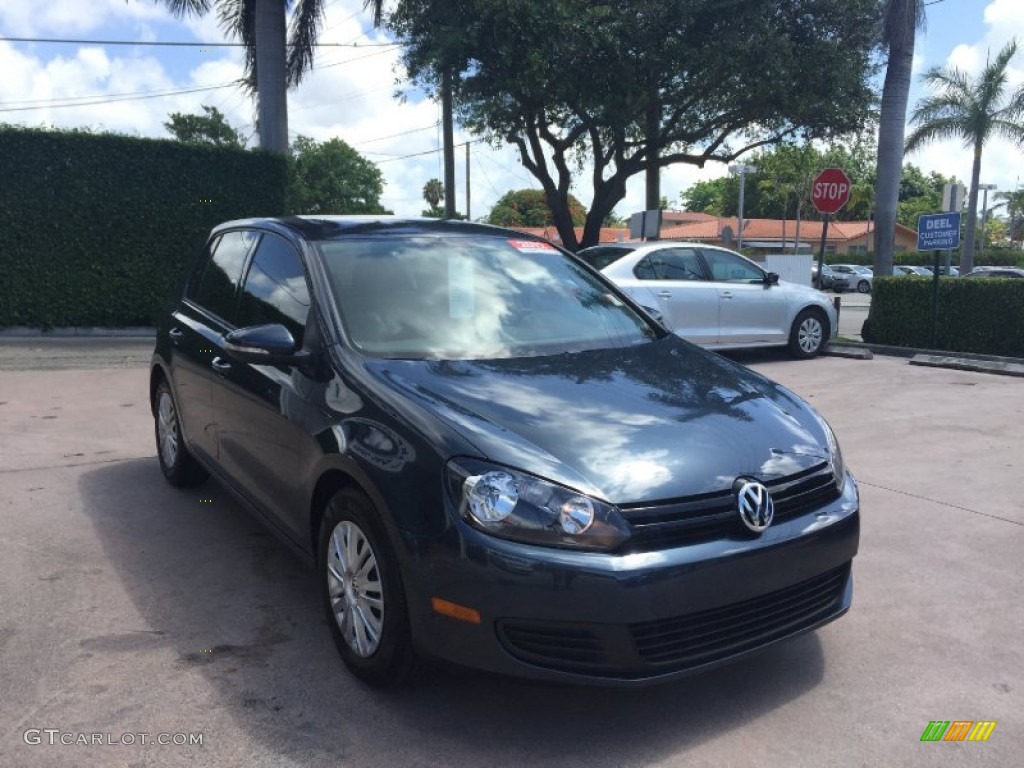 2012 Golf 4 Door - Blue Graphite Metallic / Titan Black photo #7