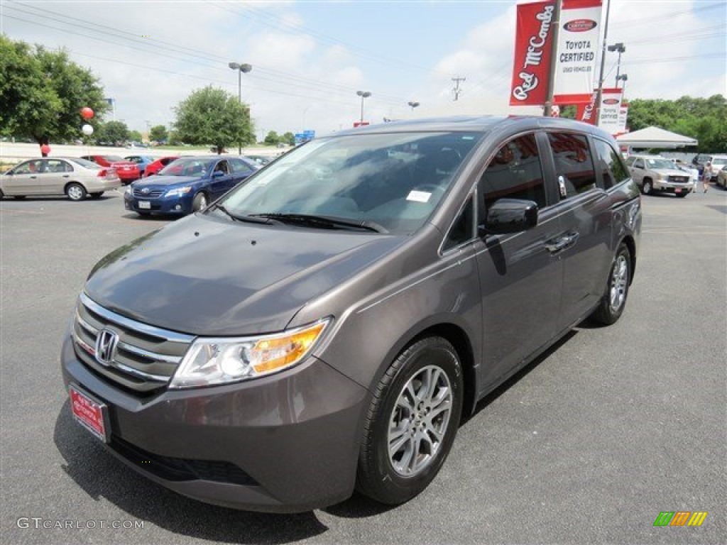 2013 Odyssey EX-L - Smokey Topaz Metallic / Gray photo #3