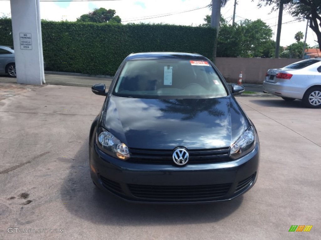 2012 Golf 4 Door - Blue Graphite Metallic / Titan Black photo #8