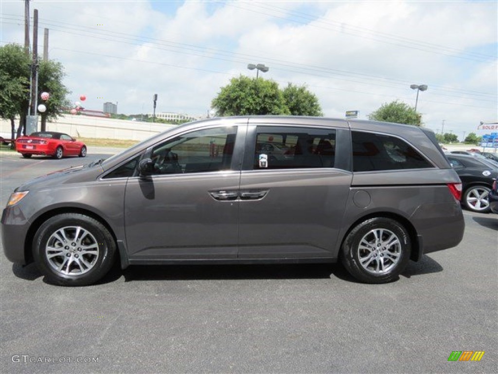 2013 Odyssey EX-L - Smokey Topaz Metallic / Gray photo #4