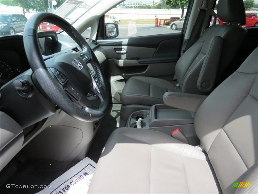 2013 Odyssey EX-L - Smokey Topaz Metallic / Gray photo #12